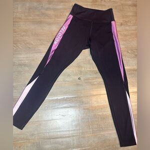 NWOT Peloton black and ombré purple pink leggings